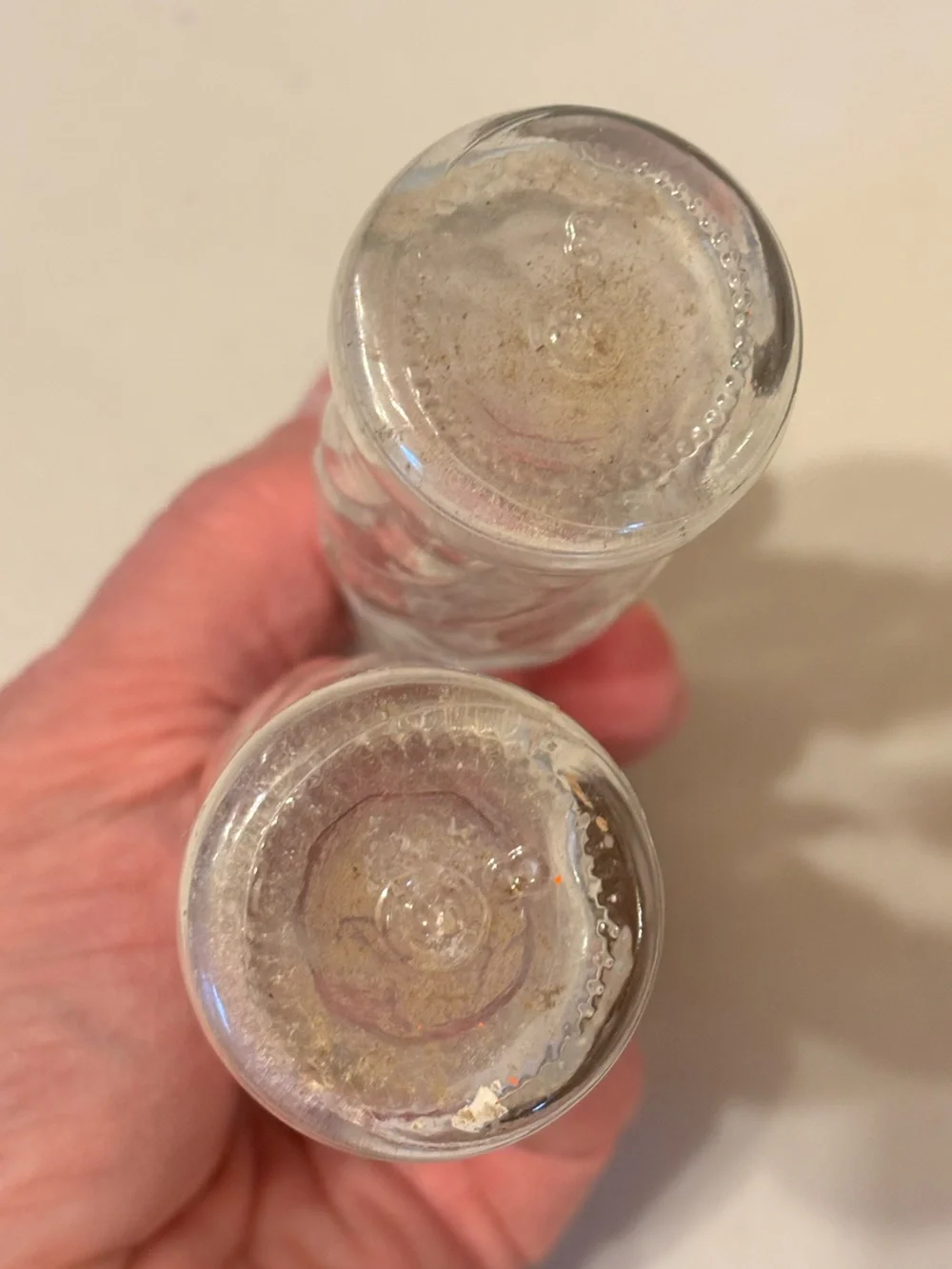 Pepsi-Cola Clear Glass Mini Bottle Set - Red Logo